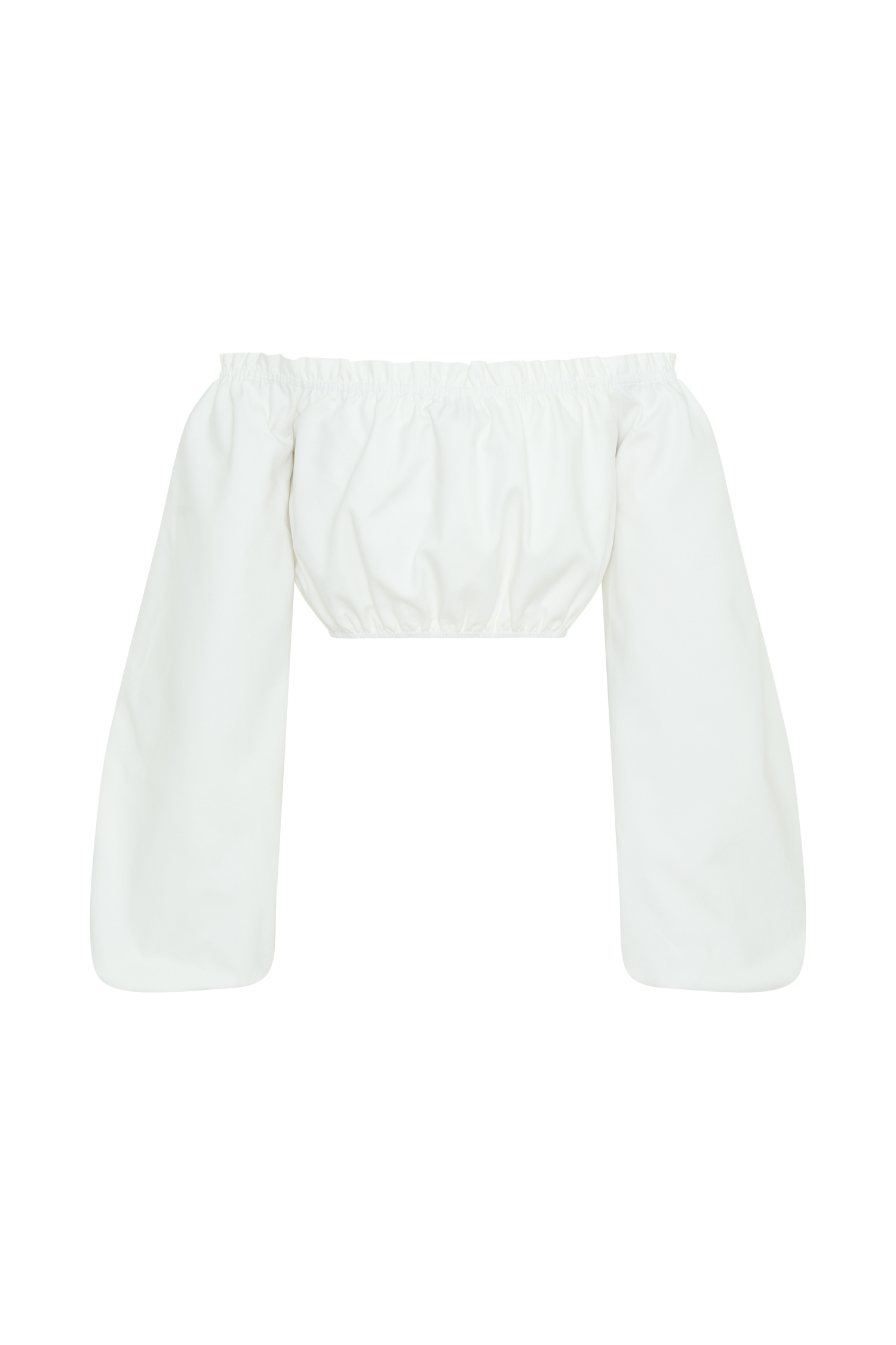 Salome Kayık Yaka Crop Bluz