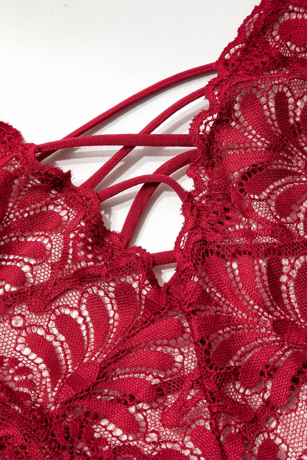 Çapraz Sırt Dekolteli Bodysuit