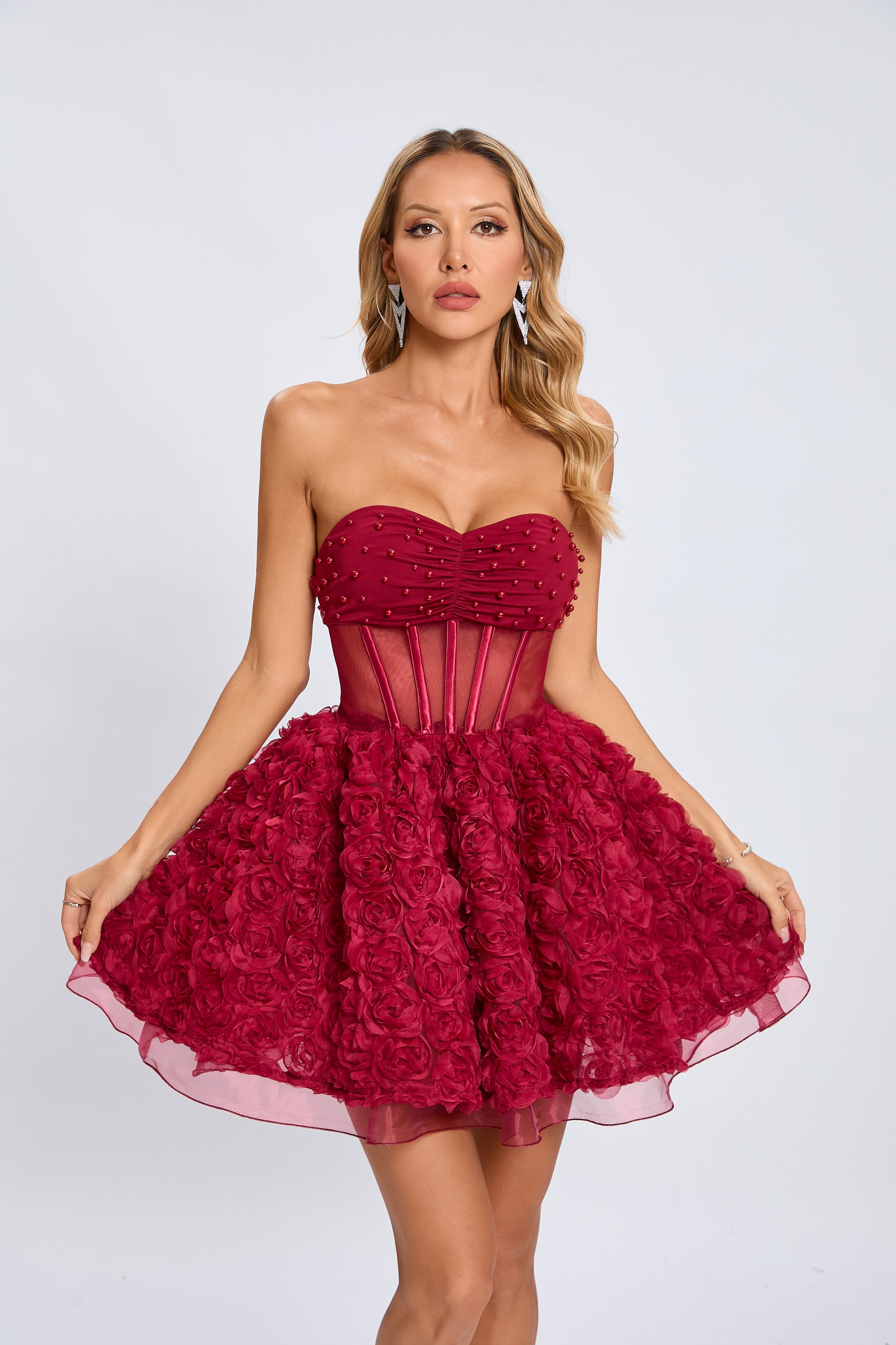 Rachel Bloom Korse Mini Elbise