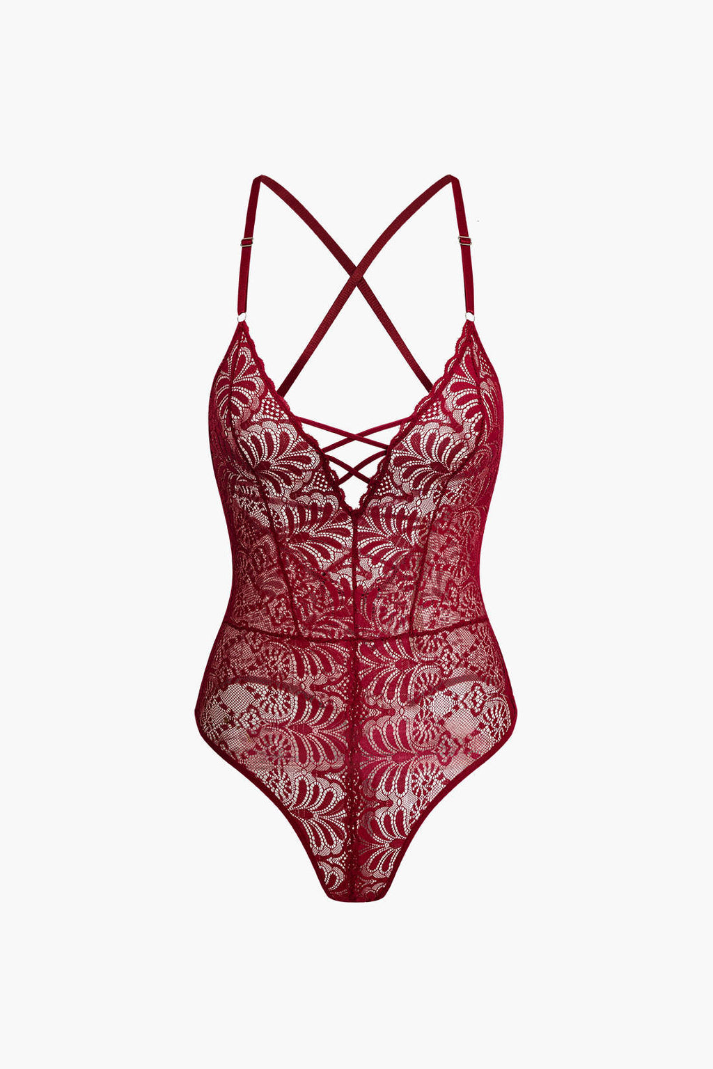Çapraz Sırt Dekolteli Bodysuit