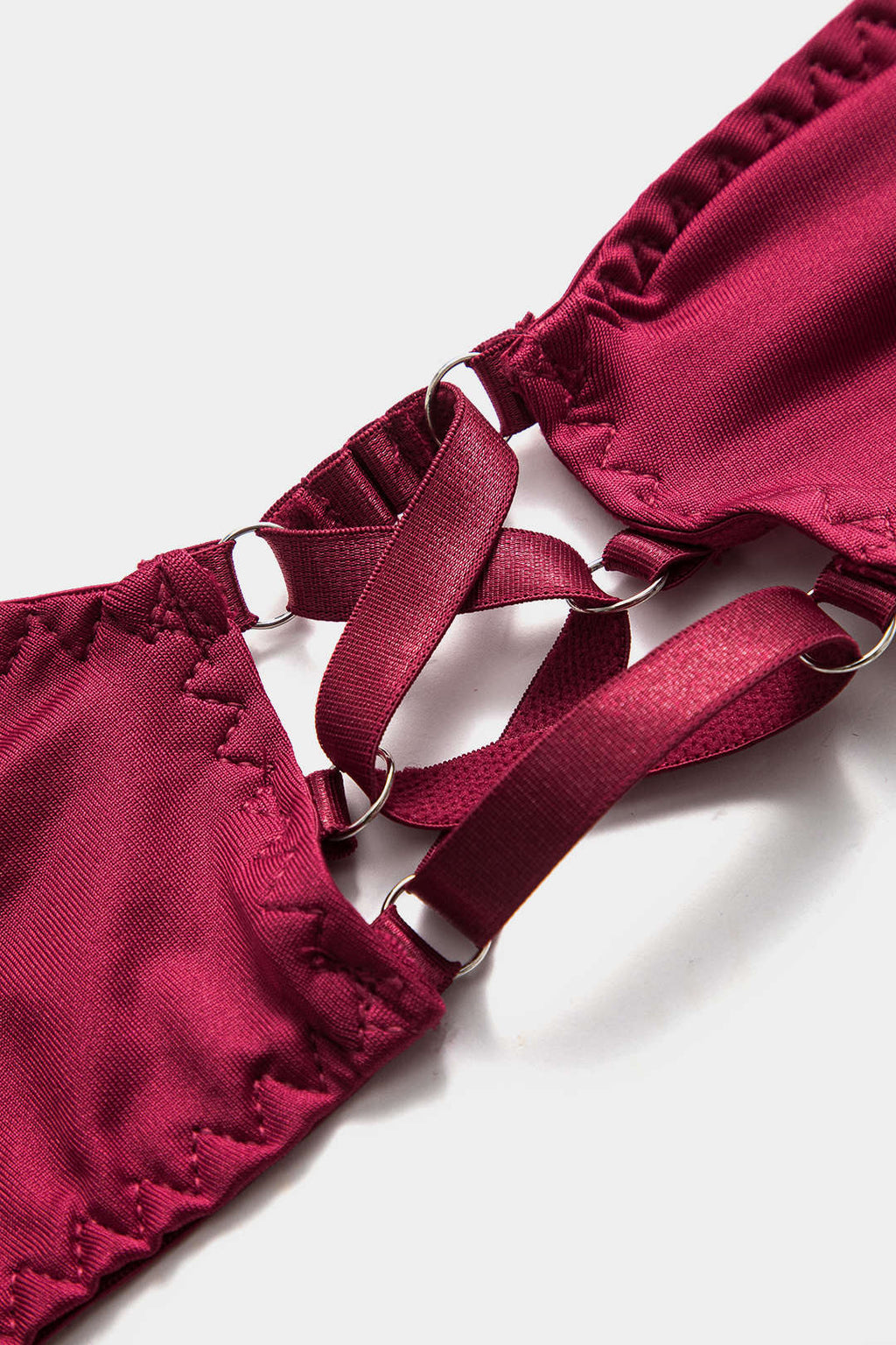 Choker Bağlama Detaylı Jartiyer Seti