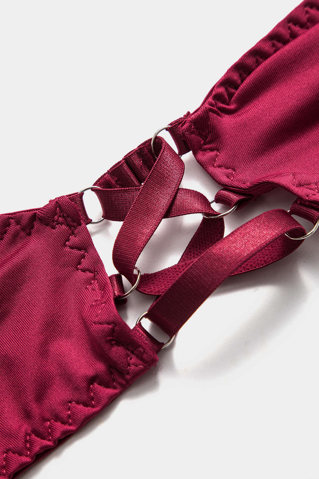 Choker Bağlama Detaylı Jartiyer Seti