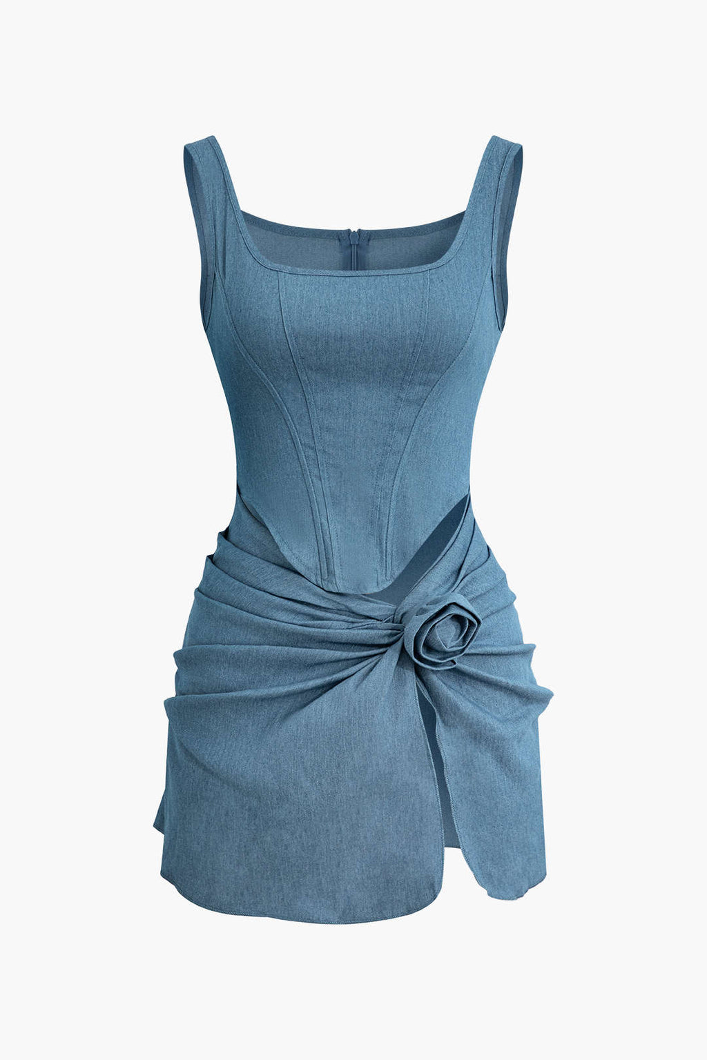Urban Denim Mini Elbise