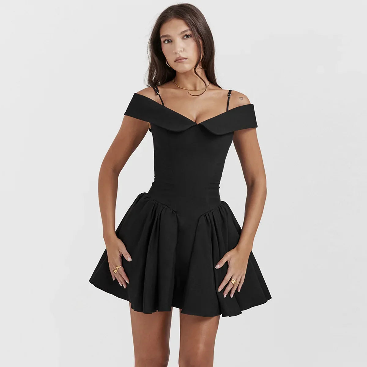 Elida Floral Mini Elbise