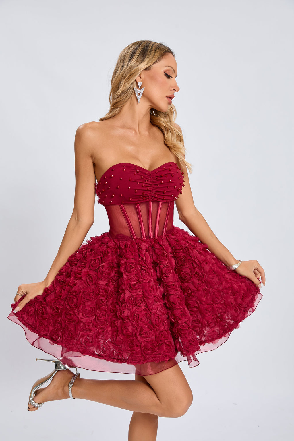 Rachel Bloom Korse Mini Elbise