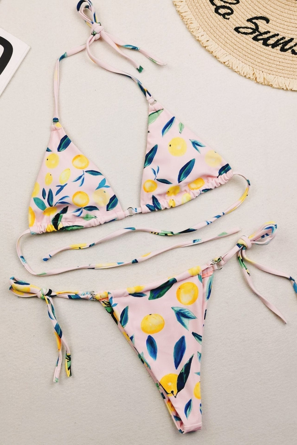 Gloria Baskılı Bağcıklı Bikini