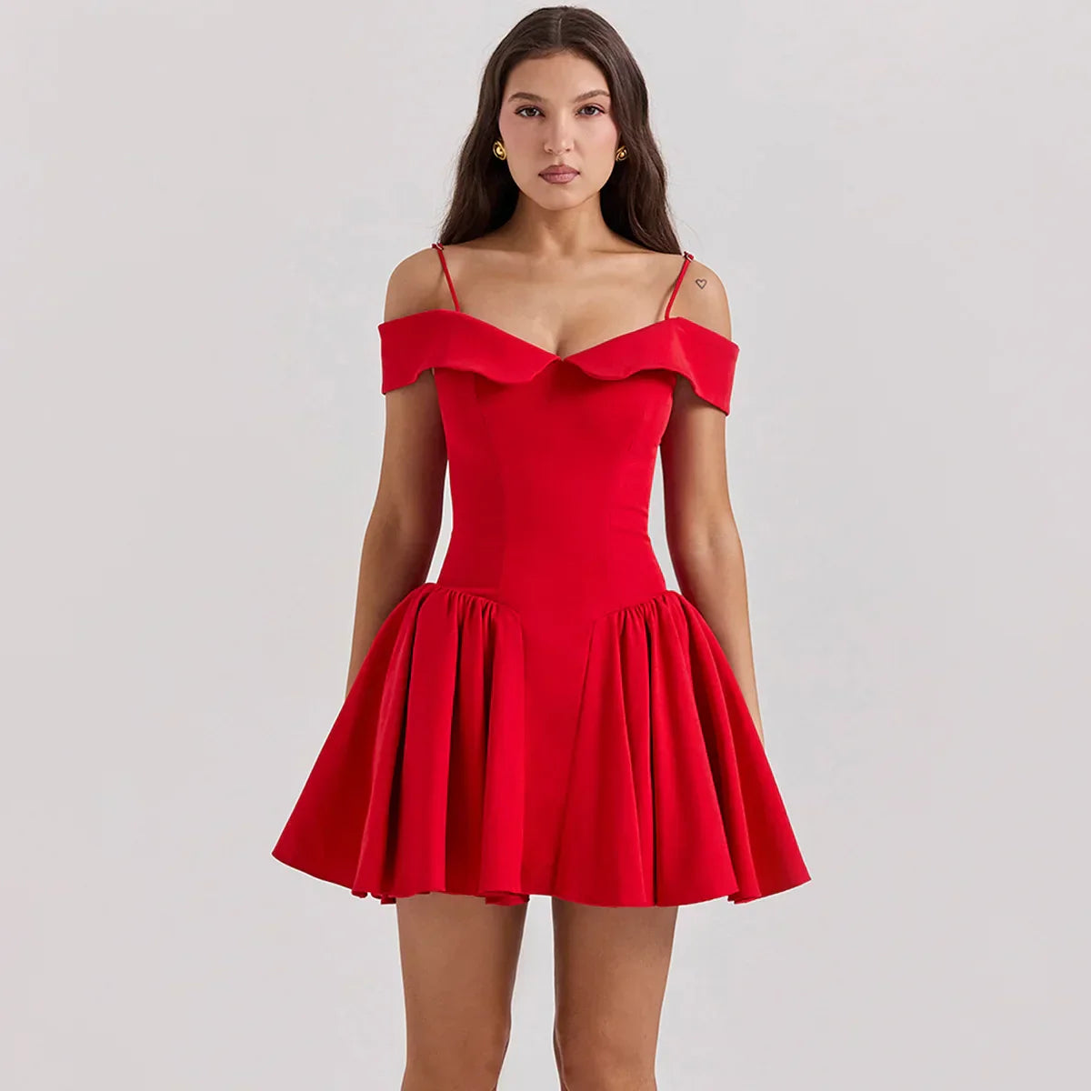Elida Floral Mini Elbise
