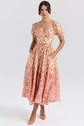 Floral Romance Midi Elbise