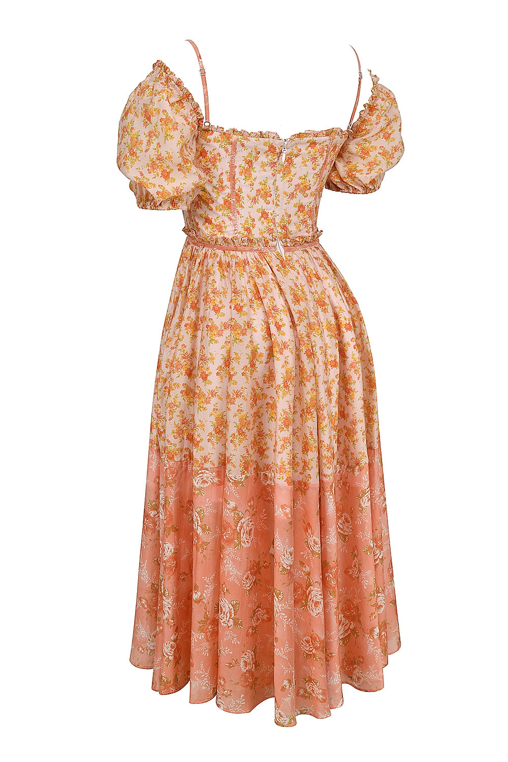 Floral Romance Midi Elbise